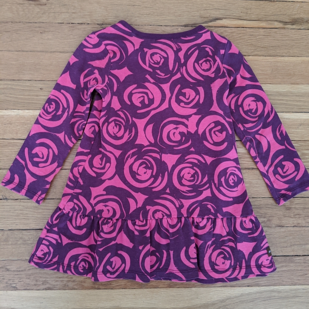 Tea Collection Rennie Rose Ruffle Dress - Fuschia - Picture 3 of 4